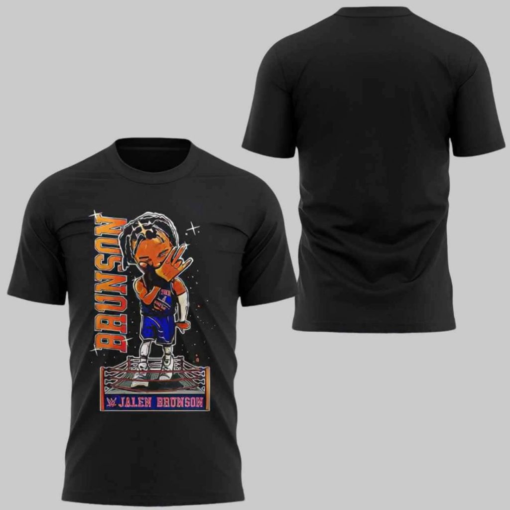 Jalen Brunson 2025 WWE x Knicks Shirt 1 Jalen Brunson 2025 WWE x Knicks Shirt 1
