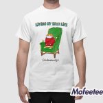 Living My Best Life Sedentarily Cat Chair Shirt