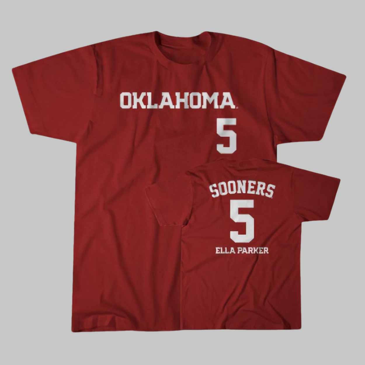 Oklahoma Softball Ella Parker 5 Shirt Oklahoma Softball Ella Parker 5 Shirt