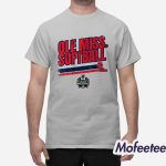 Ole Miss Softball Women's College World Series Stripe Shirt