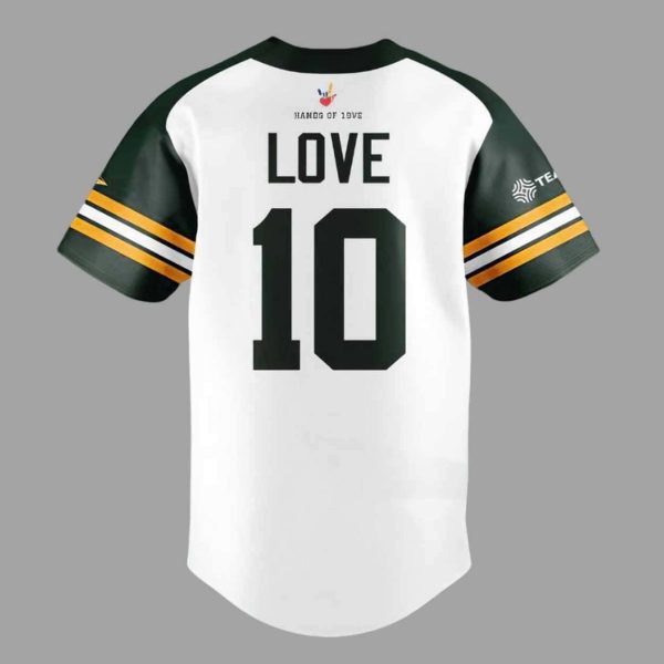 Packers Charity Softball x Jordan Love 2025 Baseball Jersey