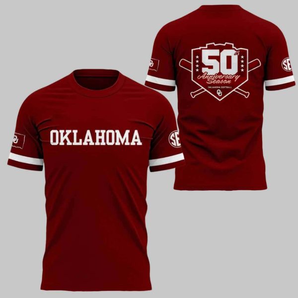 Sooners Softball 50th Anniversary Shirt