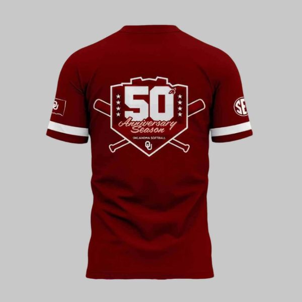 Sooners Softball 50th Anniversary Shirt