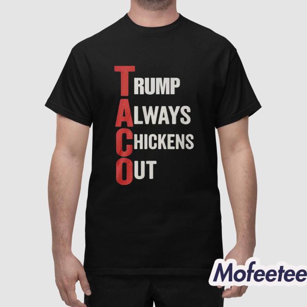 Taco Trump Always Chickens Out Shirt