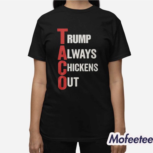 Taco Trump Always Chickens Out Shirt
