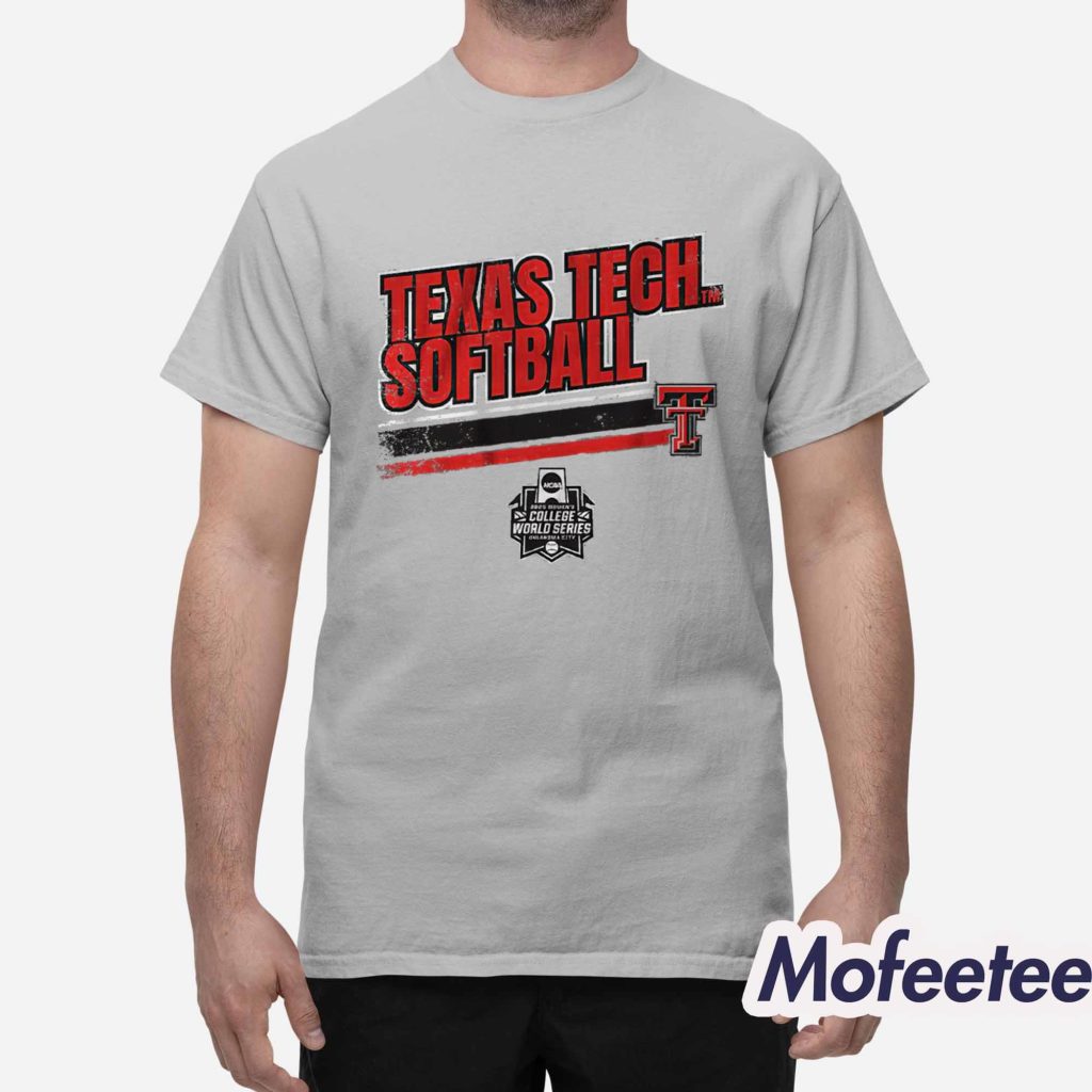 Texas Tech Softball Womens College World Series Stripe Shirt 1 Texas Tech Softball Womens College World Series Stripe Shirt 1
