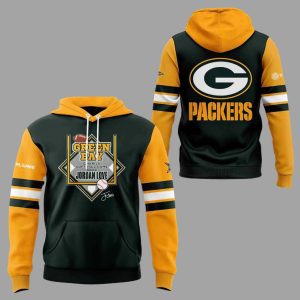 Packers Charity Softball Jordan Love Dark 2025 Hoodie 1
