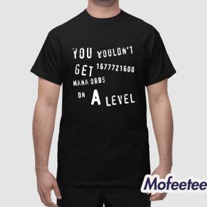 You Wouldn't Get 1677721600 Mana Orbs On A Level Shirt 1