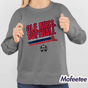 Ole Miss Softball Womens College World Series Stripe Shirt 4