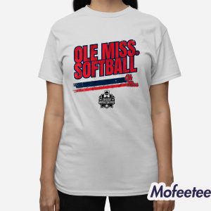 Ole Miss Softball Womens College World Series Stripe Shirt 3