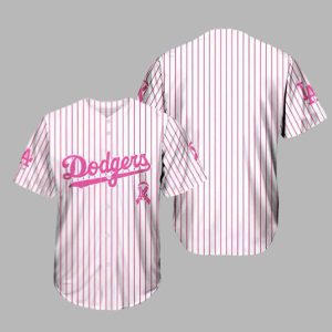 LA Dodgers Breast Cancer Awareness Night 2025 Jersey 1