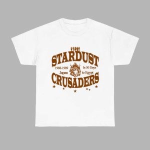 Stardust Crusaders 1988 1989 Japan In 50 Days To Egypt Shirt 1