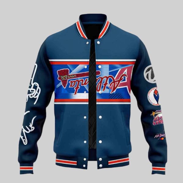 Braves Peace Up A-Town Down Baseball Jacket