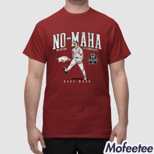 Arkansas Baseball Gage Wood College World Series No Hitter Shirt 1