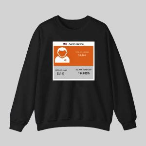 Aaron Barone Total Live Earnings Shirt 3