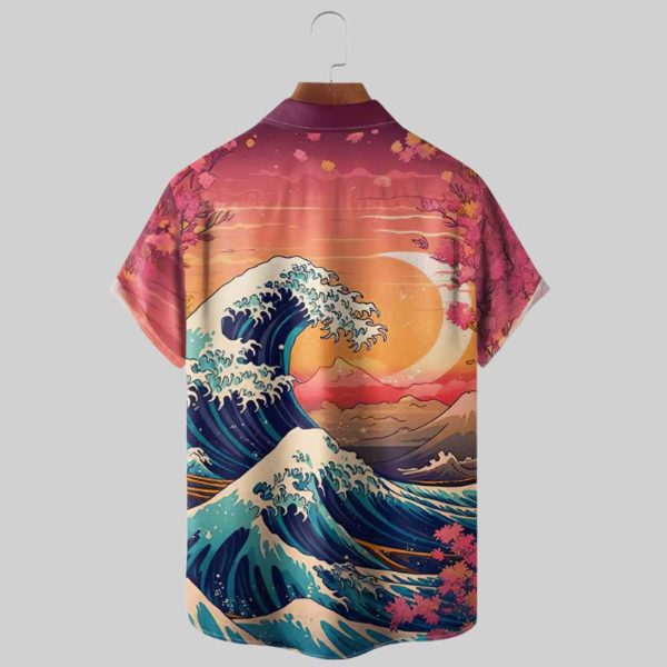 Kimprut Imut Japanese Ukiyo-e Wave Ramen Capybara Hawaiian Shirt