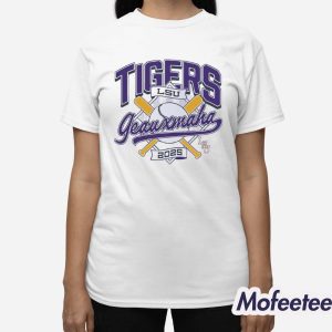 LSU Tigers Geauxmaha Baseball 2025 Shirt 3