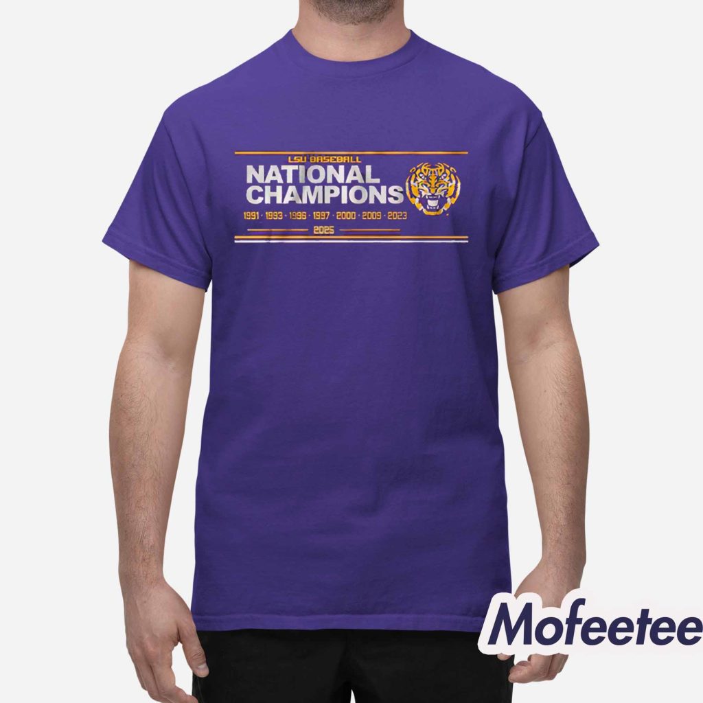 LSU Baseball 8x National Champions Sign Shirt 1 LSU Baseball 8x National Champions Sign Shirt 1