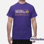 LSU Baseball 8x National Champions Sign Shirt