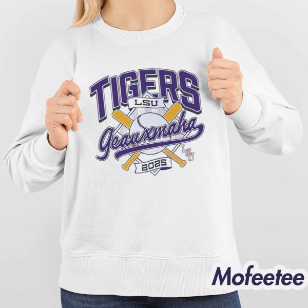 LSU Tigers Geauxmaha Baseball 2025 Shirt