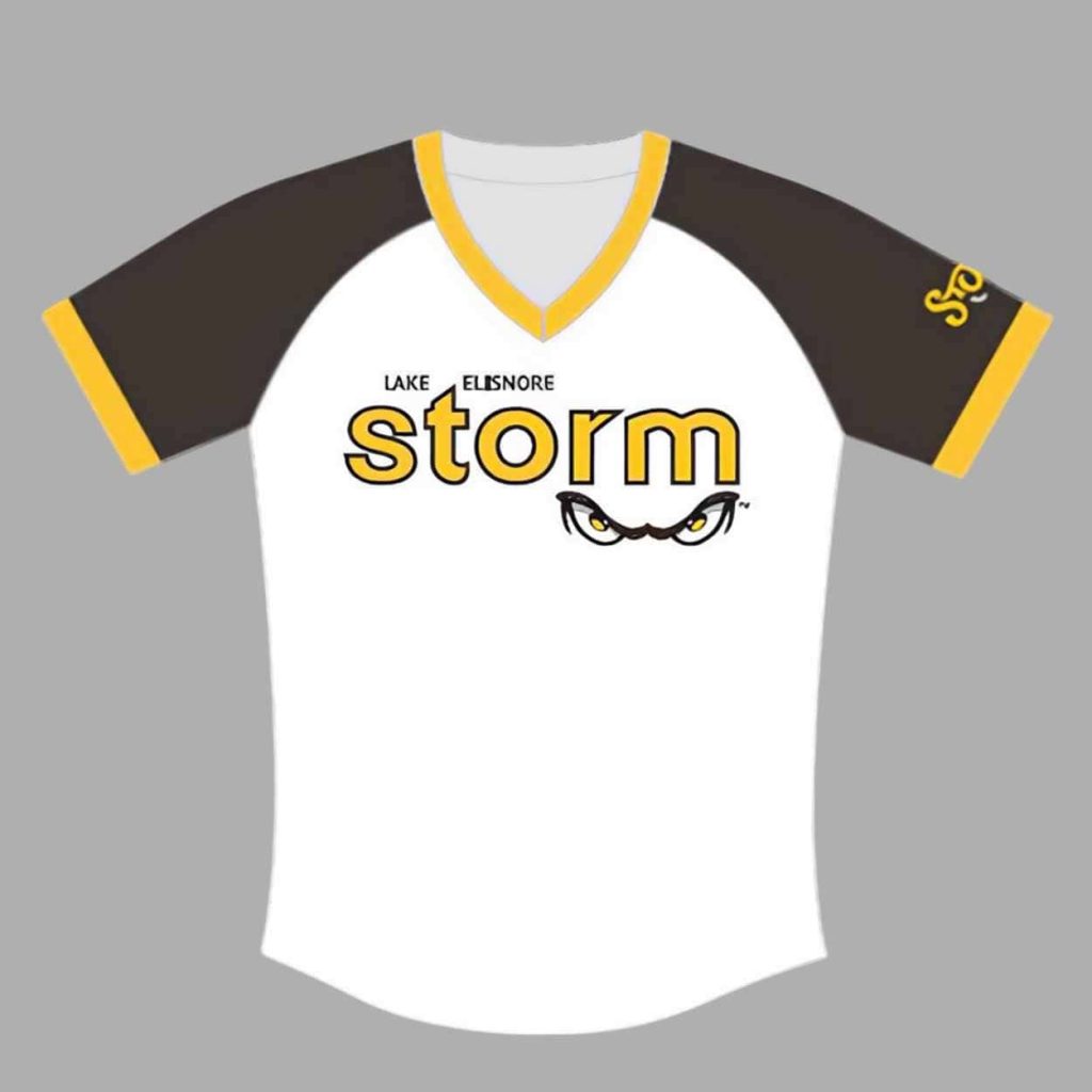 Lake Elsinore Storm Brown Gold Storm Jersey 2025 Giveaway 1 Lake Elsinore Storm Brown Gold Storm Jersey 2025 Giveaway 1