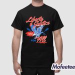 Liberty And Justice For All Land Of Free Eagle Shirt