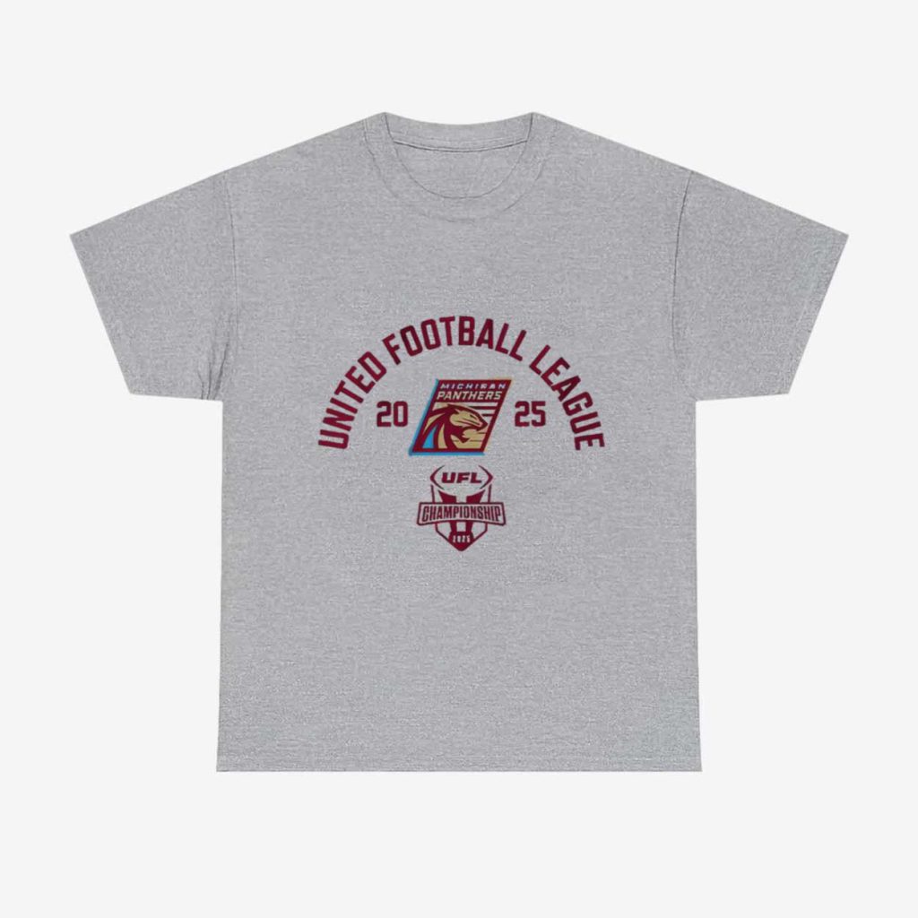 Michigan Panthers 2025 UFL Championship Game Shirt 1 Michigan Panthers 2025 UFL Championship Game Shirt 1