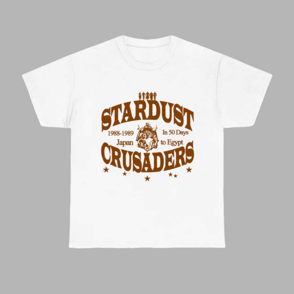 Stardust Crusaders 1988 1989 Japan In 50 Days To Egypt Shirt 1
