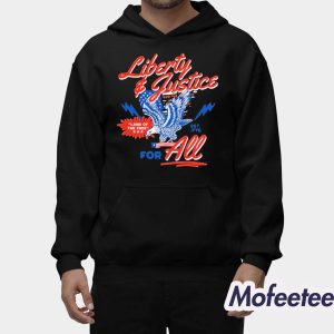 Liberty And Justice For All Land Of Free Eagle Shirt 2