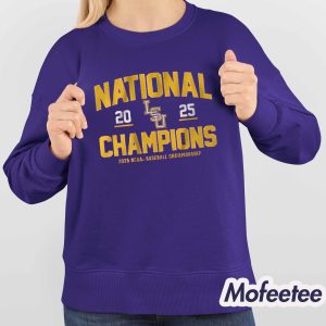 LSU Baseball 2025 NCAA Champions Classic Shirt 4