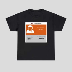 Aaron Barone Total Live Earnings Shirt 1