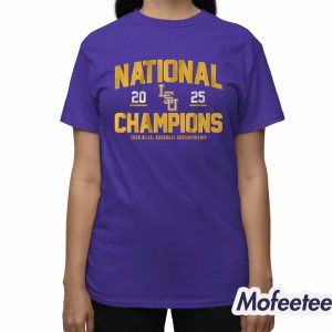 LSU Baseball 2025 NCAA Champions Classic Shirt 3