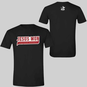 FCA Jesus Won Razorbacks Baseball Shirt