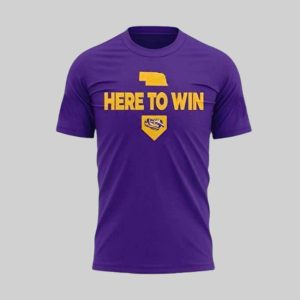 Tigers Baseball Here To Win 2025 Men's College World Series Final Bound Shirt 2
