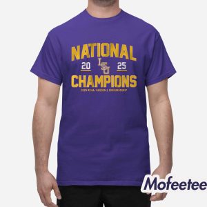 LSU Baseball 2025 NCAA Champions Classic Shirt 1