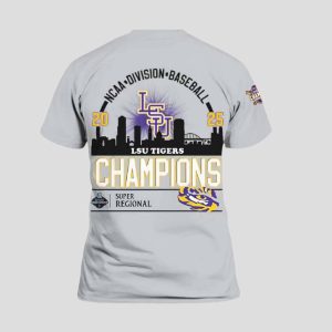 Geauxmaha LSU Baseball 2025 Super Regional Champions Shirt 3