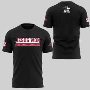 FCA Jesus Won Arkansas Baseball Shirt