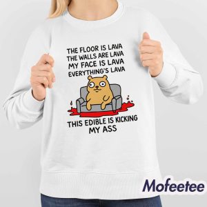 The Floor Is Lava The Walls Are Lava Everythings Lava This Edible Is Kicking My Ass Shirt 4