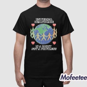 Universal Healthcare Is A Right Not A Privilege Shirt 1