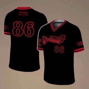 Braves x Stranger Things Retro Jersey Shirt 2025 Giveaway 2