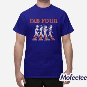 Francisco Lindor Juan Soto Pete Alonso And Brandon Nimmo Fab Four Album Shirt 1
