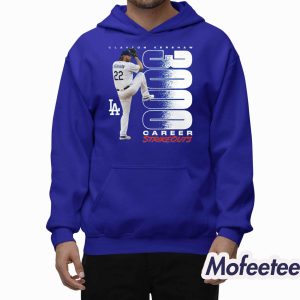 Clayton Kershaw 3000 Career Strikeouts Shirt 2