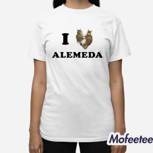 I Love Alameda Cat Shirt 3