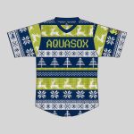 AquaSox Christmas In July Theme Jersey Night Jersey 2025 Giveaway