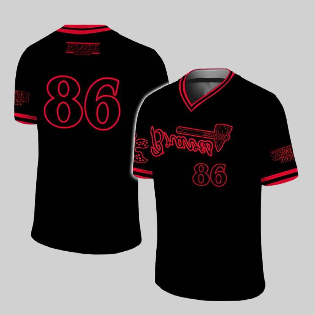 Braves x Stranger Things Retro Jersey Shirt 2025 Giveaway 1