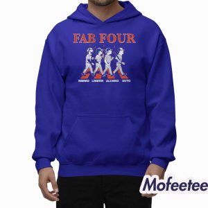Francisco Lindor Juan Soto Pete Alonso And Brandon Nimmo Fab Four Album Shirt 2