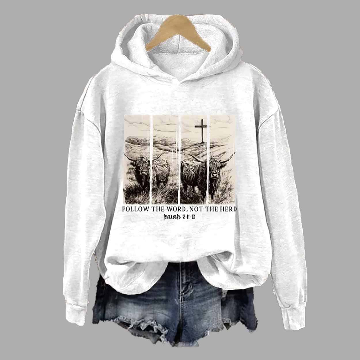 Follow The Word Not The Herd Hoodie Follow The Word Not The Herd Hoodie