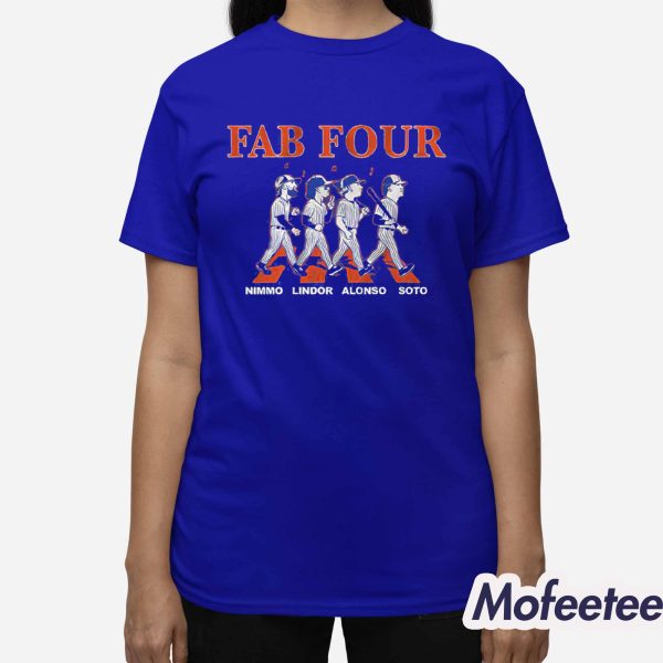Francisco Lindor Juan Soto Pete Alonso And Brandon Nimmo Fab Four Album Shirt