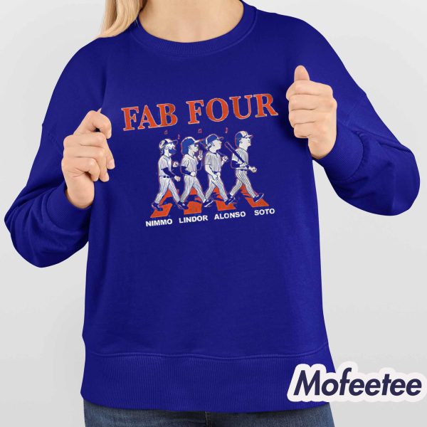 Francisco Lindor Juan Soto Pete Alonso And Brandon Nimmo Fab Four Album Shirt