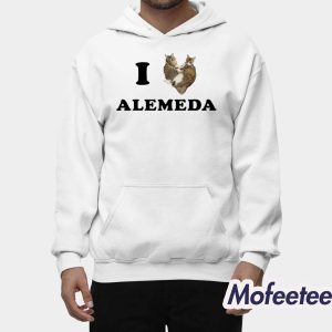 I Love Alameda Cat Shirt 2